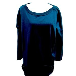 Lilly Pulitzer Teal Tunic Sweater with Gold Size Medium